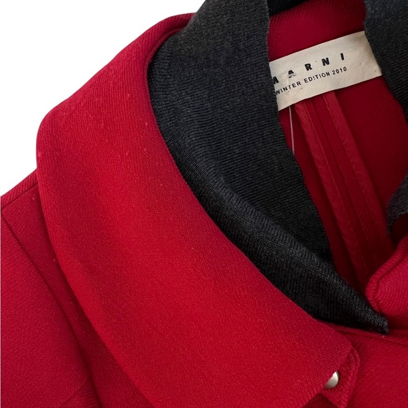 Marni red wool coat - Picture 6 of 11